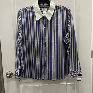 Liz Claiborne Striped Shirt size 18W